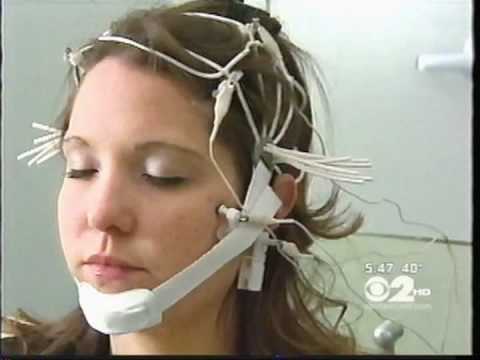 Traditional EEG recording with multiple electrodes placed across the scalp